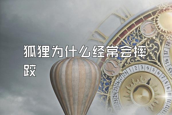 狐狸为什么经常会摔跤