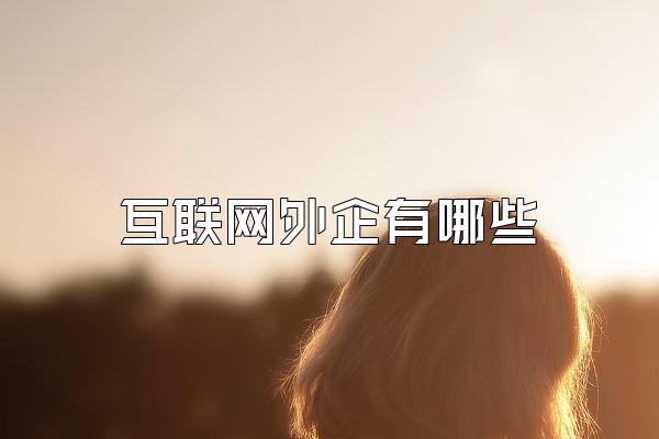 互联网外企有哪些