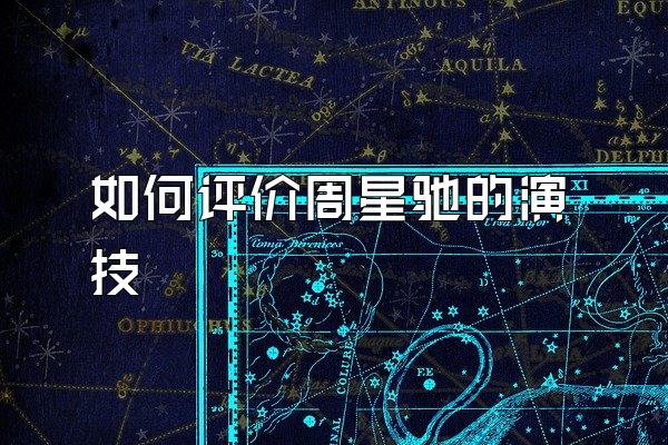 如何评价周星驰的演技