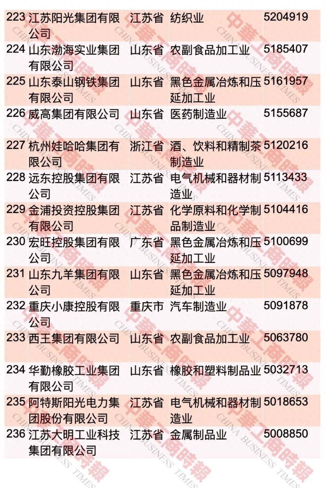 2023中国民企500强名单出炉！2023中国民企500强名单奉上(图18)