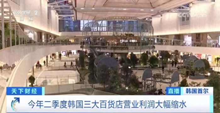 同比平均下降29.5%！今年二季度韩国三大百货店营业利润大幅缩水(图1)