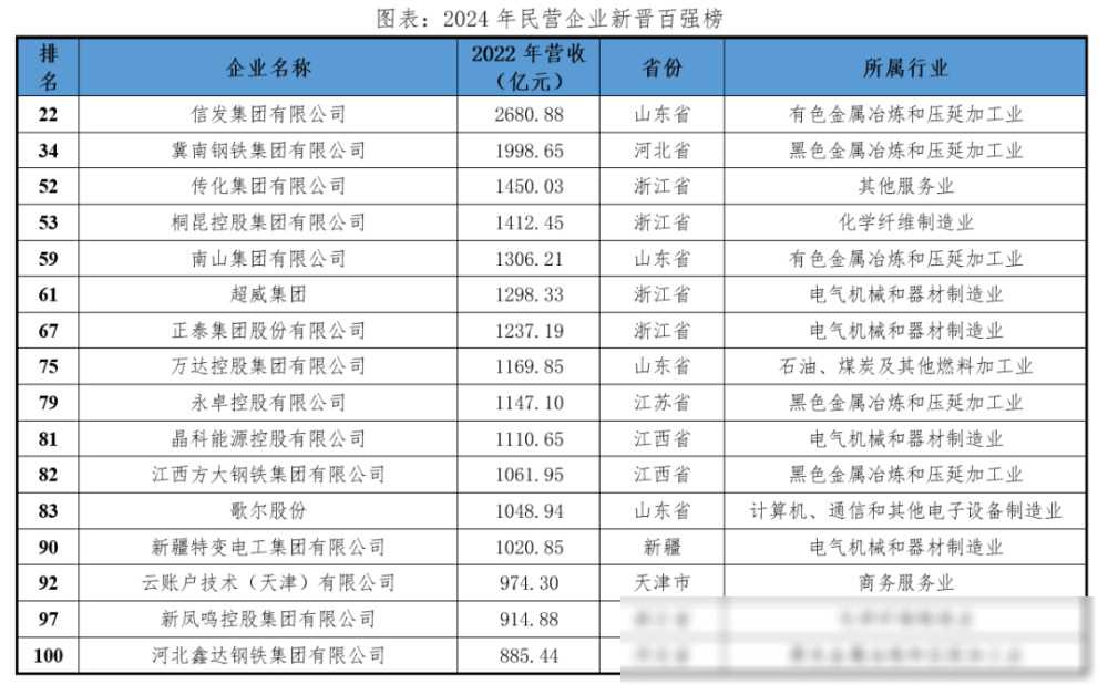 中国民营企业百强榜2024：大洗牌(图13)